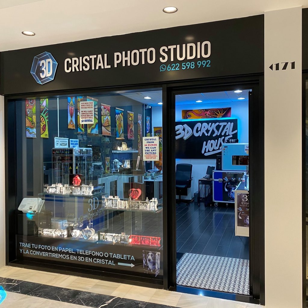 Tienda fisica 3D Cristal Photo Studio Tenerife